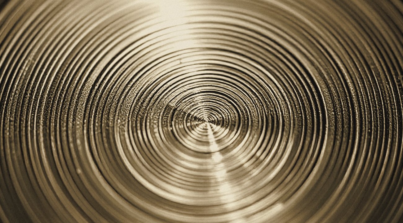 Textura grabada en oro, ilustrativa